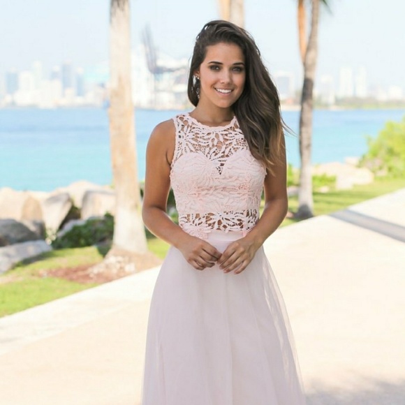 Pink 2 piece dress - Picture 3 of 3